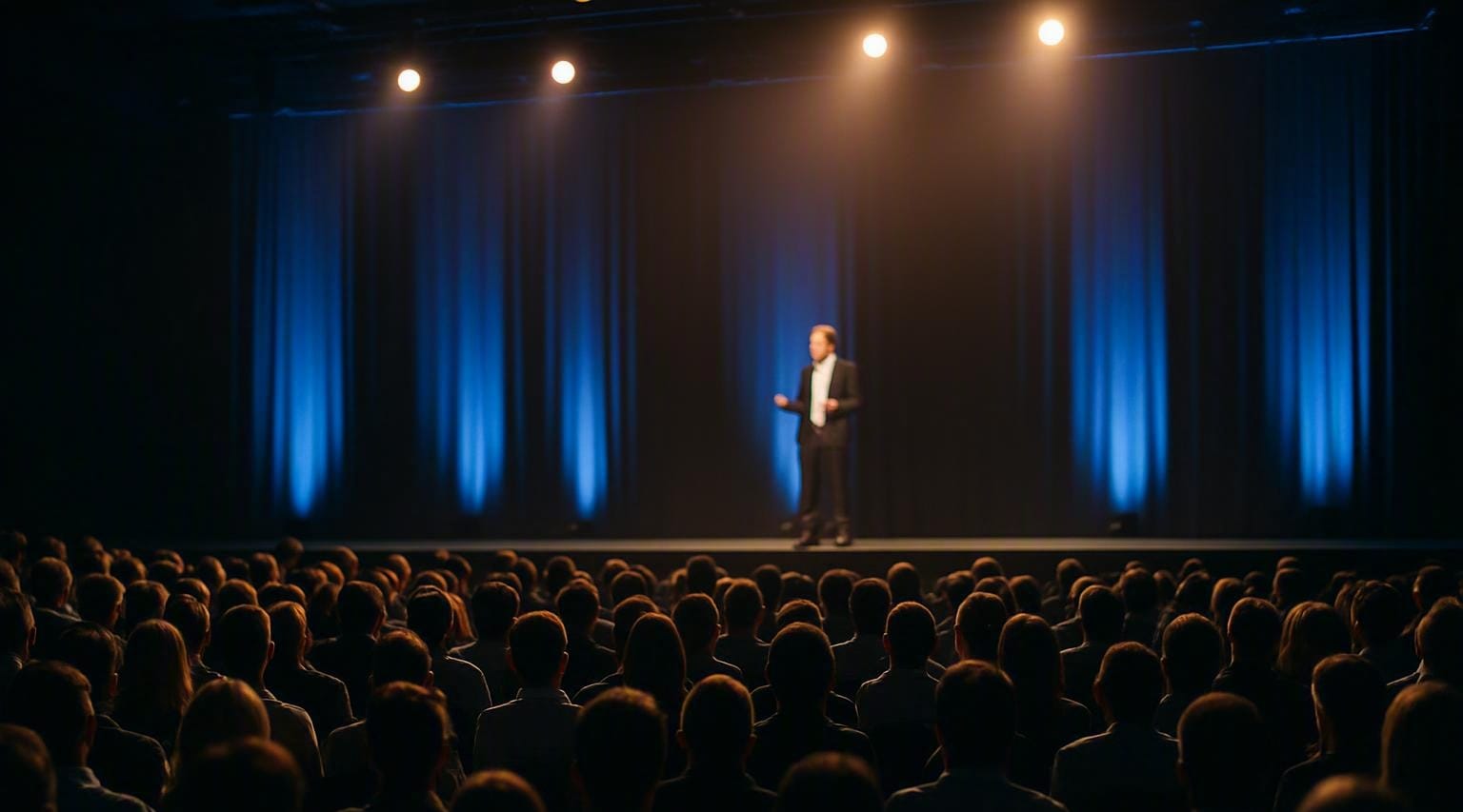 Audience at a conference talk